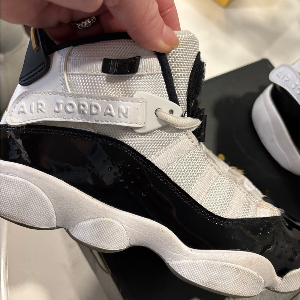 Jordan Retro Black and White Sneakers - Picture 3 of 11